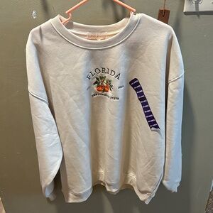NWT State of Mind White Crew Neck Sweater